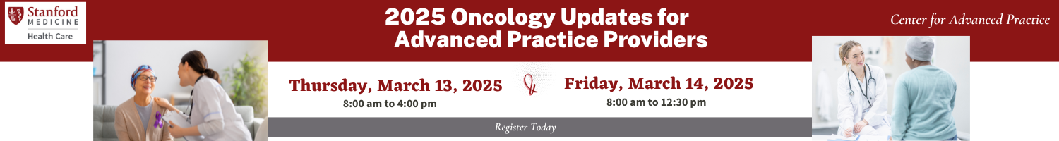 2025 Oncology Updates for Advanced Practice Providers Banner